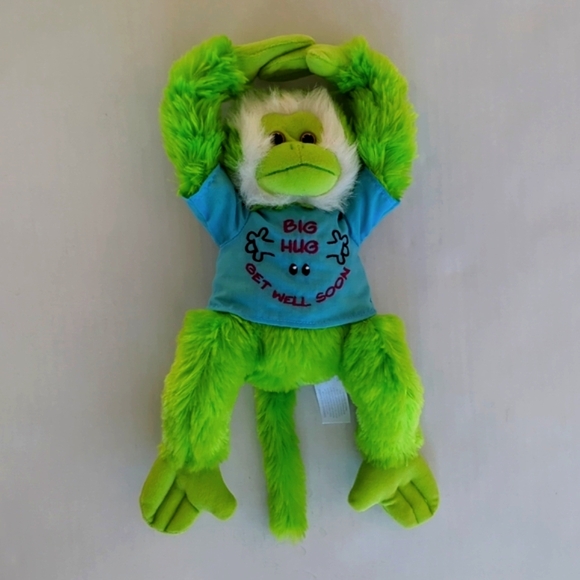 Fiesta Plush Get Well Soon Hanging Monkey Green - Picture 10 of 14
